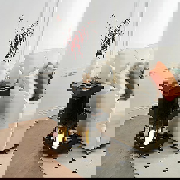 Cassandra Narrow Side Table, Black-Weilai Concept-Weilai Concept