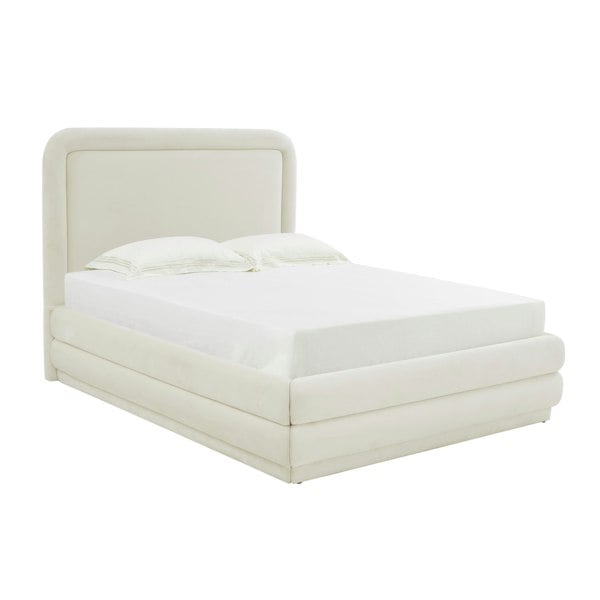 Furniture Edit Briella Cream Velvet Bed in King Size