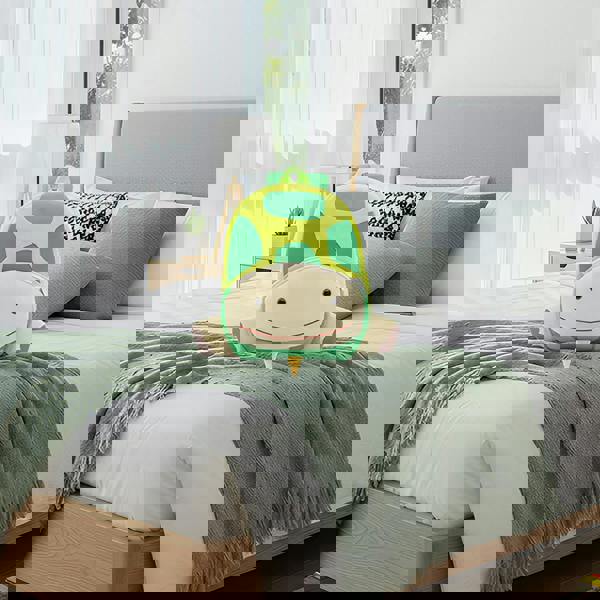 Anykidz Anypack 3D Green Turtle School Backpack Cute Animal With Cartoon Designs Children Toddler Plush Bag For Baby Girls and Boys