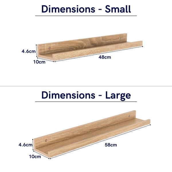 Core Products Dura Display Shelf Kit, Lipped Edge, Foiled Finish