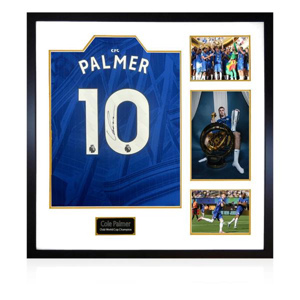 Cole Palmer Signed Chelsea 25/26 Club World Cup Champion Shirt Elite Frame