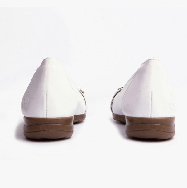 Rieker Slip-On Womens Shoes - White (L9360-80)