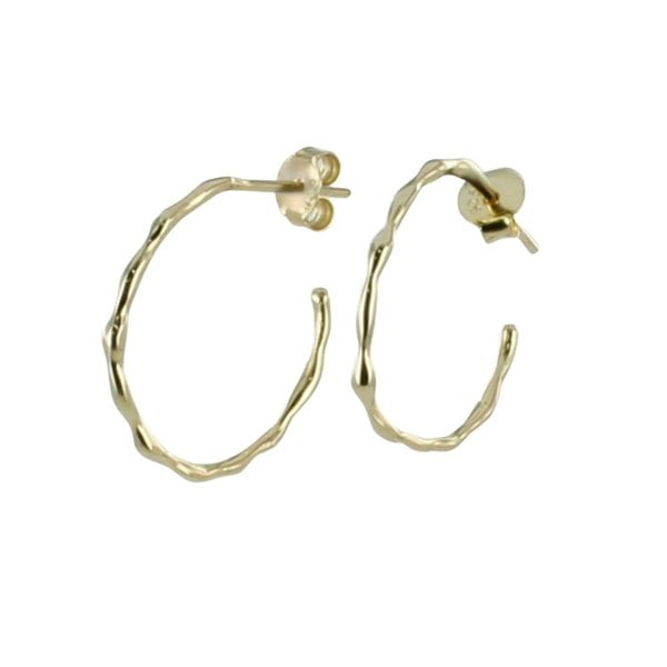 Sterling Silver Hula Hoop Earrings - Reeves & Reeves