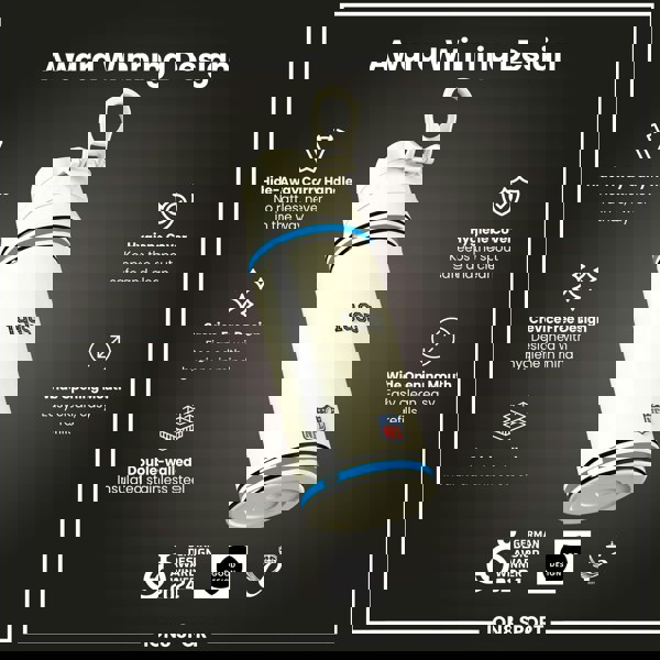 ION8 NFL x ION8 Insulated Steel Water Bottle, NFL Panthers, 750ml (24oz)