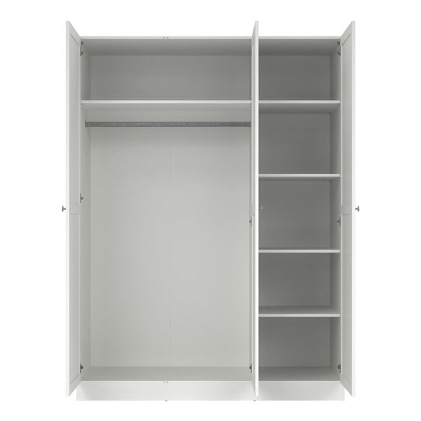 Furniture To Go Brande Wardrobe with 3 Frame Doors in White