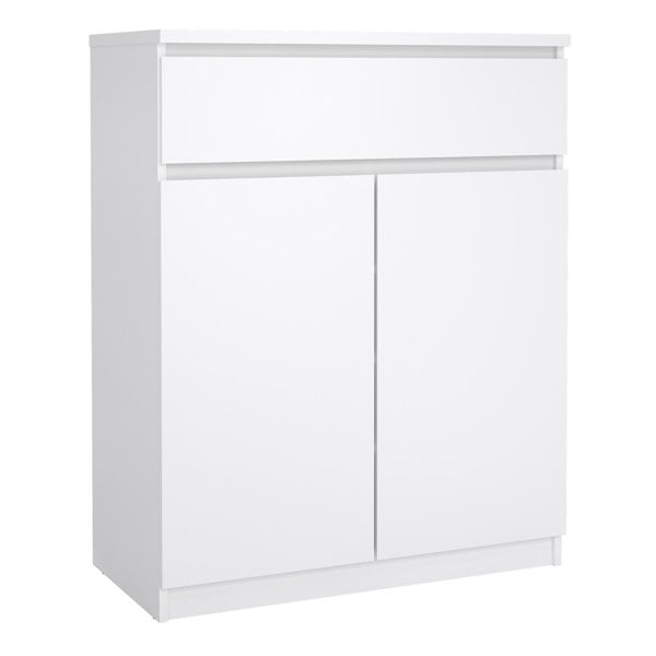 Furniture To Go Naia Sideboard - 1 Drawer 2 Doors in White High Gloss