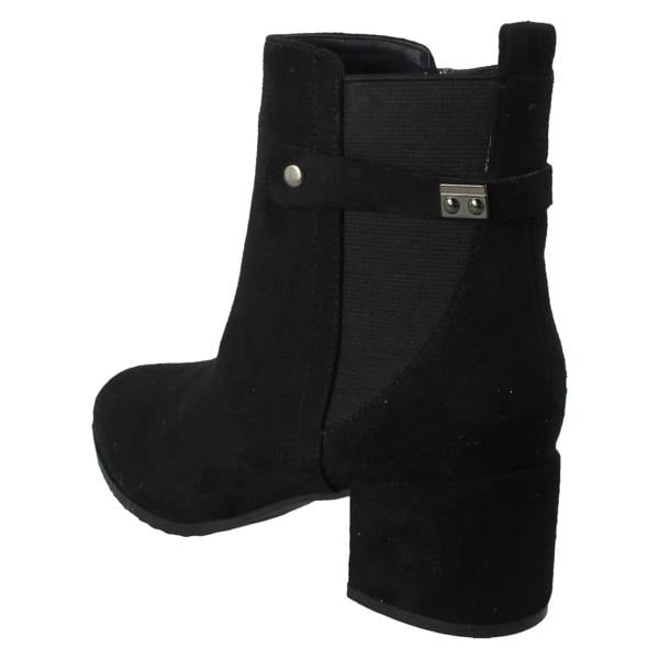 Spot On Ladies Spot On Wide Fit Zip Up Ankle Boots F51253