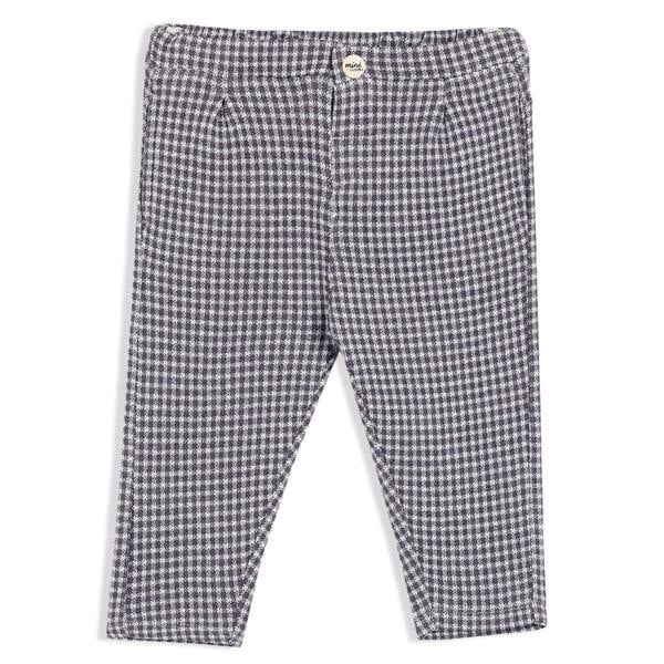 Baby Boys Checked Knit Jogger, Multicolour - Minicuddles