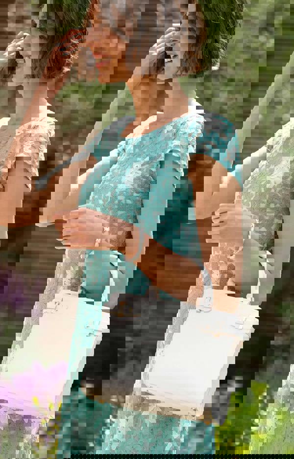 Alie Street London Charlotte Lace Dress - Antique Aqua