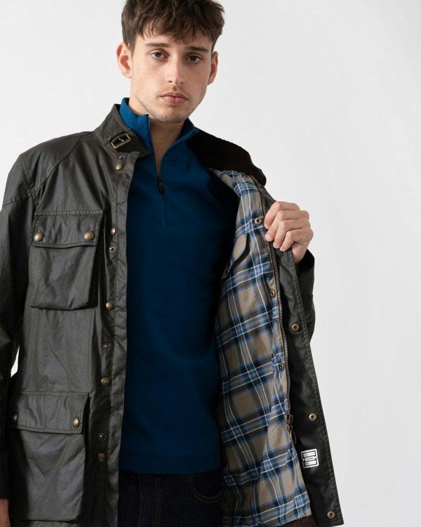 Belstaff Mens Trialmaster Jacket - Faded Olive