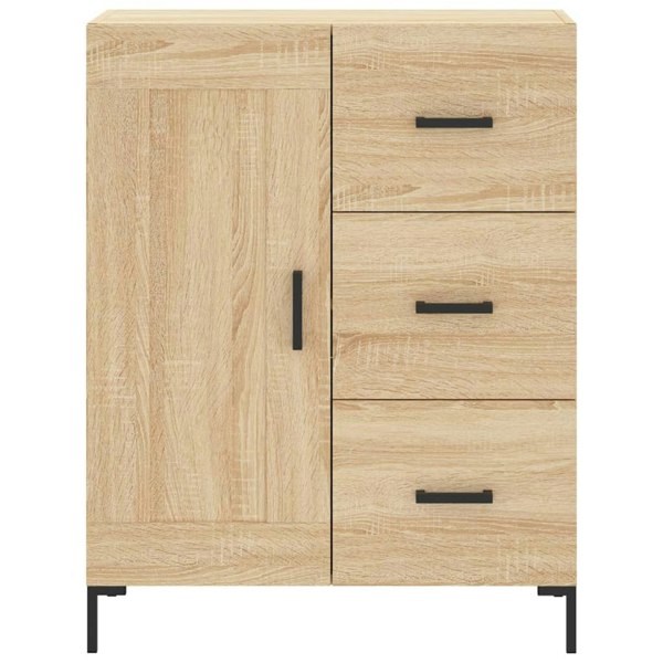 Berkfield Highboard Sonoma Oak 69.5x34x180 cm Engineered Wood