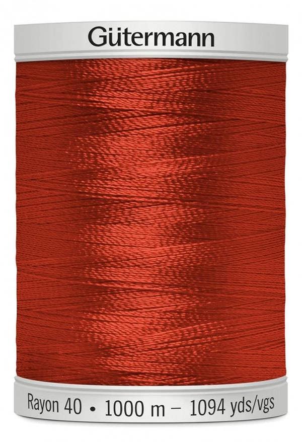 Gutermann No 40 Sulky Rayon Embroidery Thread 1000m Rayon Thread Suitable For Embroidery
