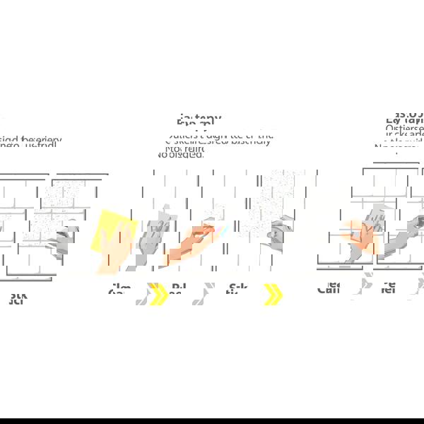 WT1604 - Terrazzo Holographic Glitter White Wall Tile Sticker Set - 15cm (6inch) - 24pcs one pack