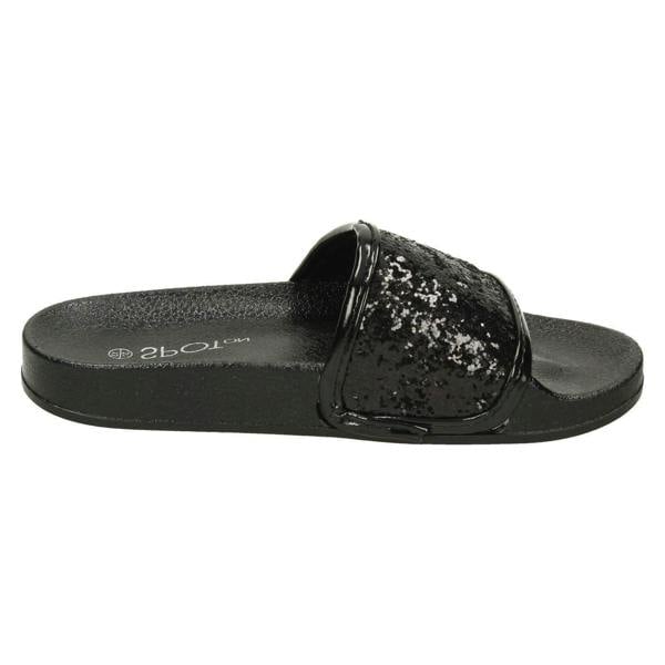 Spot On Girls Spot On Glitter Vamp Sliders