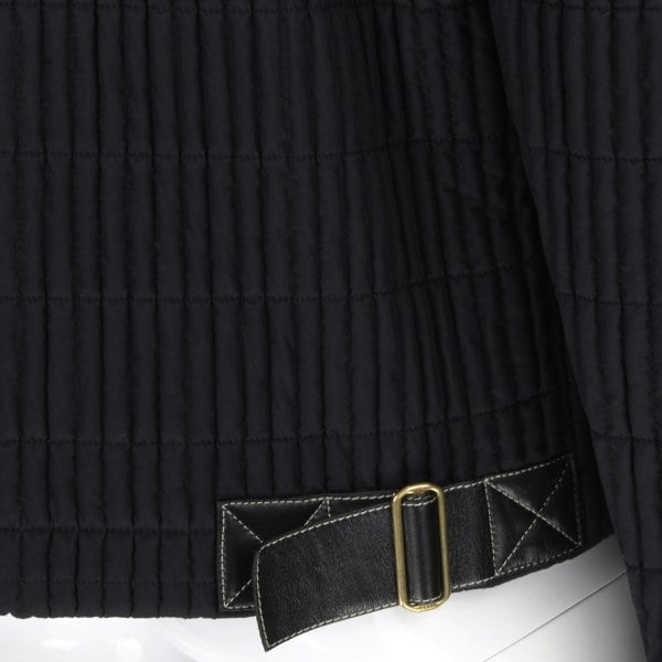 Dunhill fine quilt hybrid jacket in black