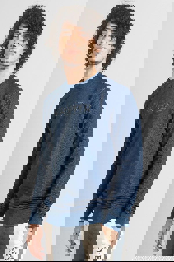 ENORSIA Heavy Pique Terry Crew Neck Sweatshirt