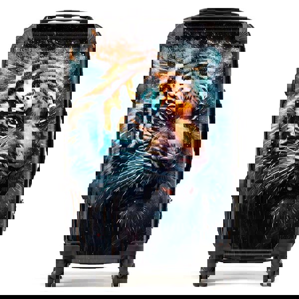 Warren Reed Tiger Face Splashart Dark Background Suitcase