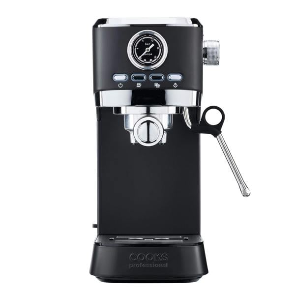 Cooks Professional 20 Bar Espresso Machine | Satin Black