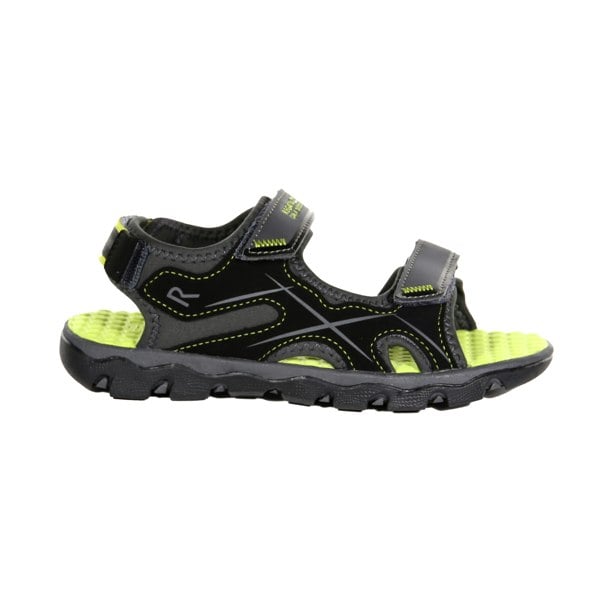 Regatta Childrens/Kids Kota Drift Sandals - Briar Grey/Lime Punch