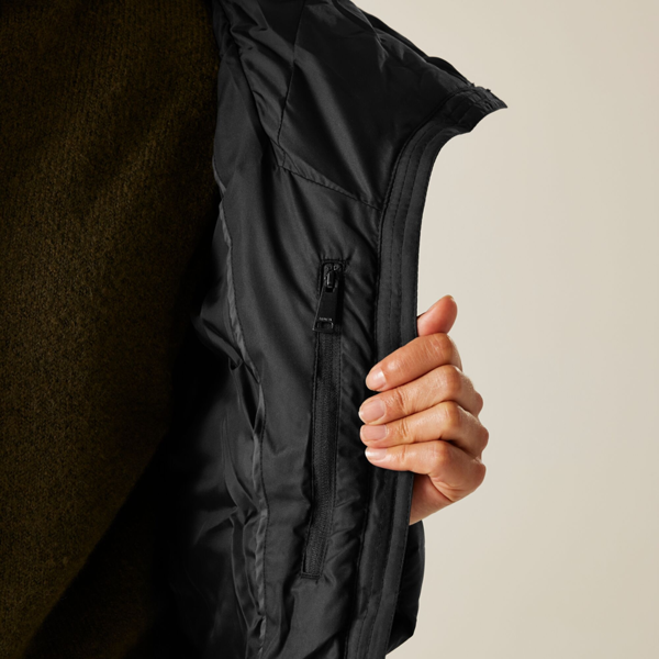 Regatta Womens Rusey Quilted Padded Jacket - Black