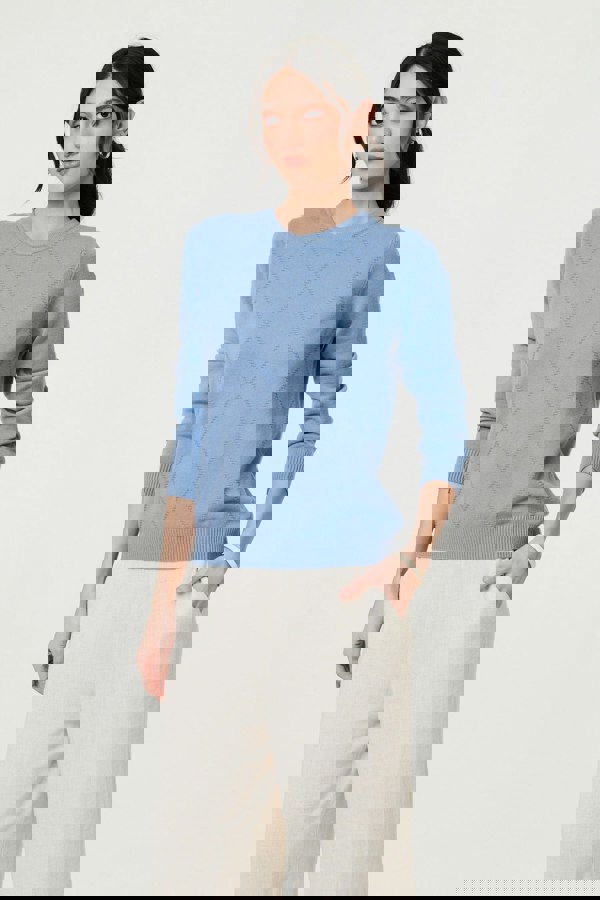 Izabel London Slim Fit Textured Knit Jumper