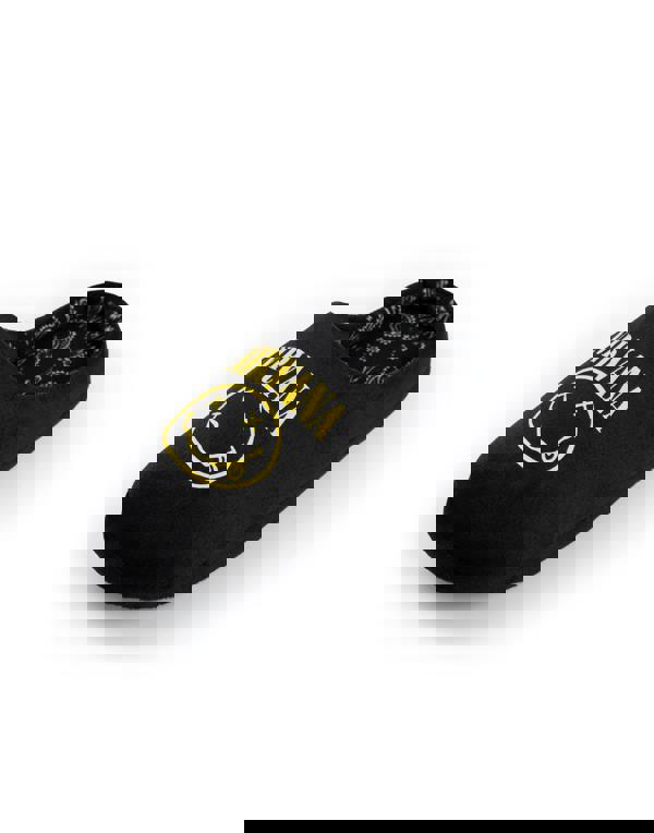 Nirvana Unisex Black Logo Mule Slippers