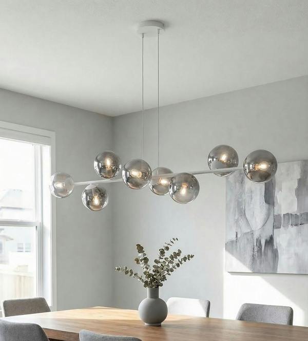 Emibig MAGNUS Pendant Lamp 8 x E14 Grey / Graphite