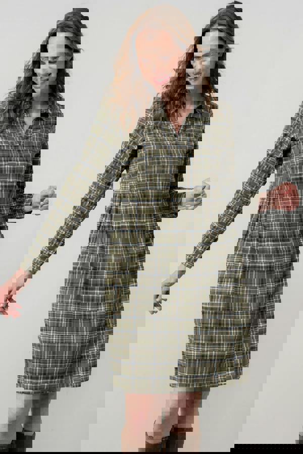 Emma Organic Brushed Cotton Shift Dress Multi | Lily and Me Clothing