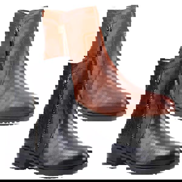 Hush Puppies Scarlett Womens Smart Casual Zip-Up Ankle Boots