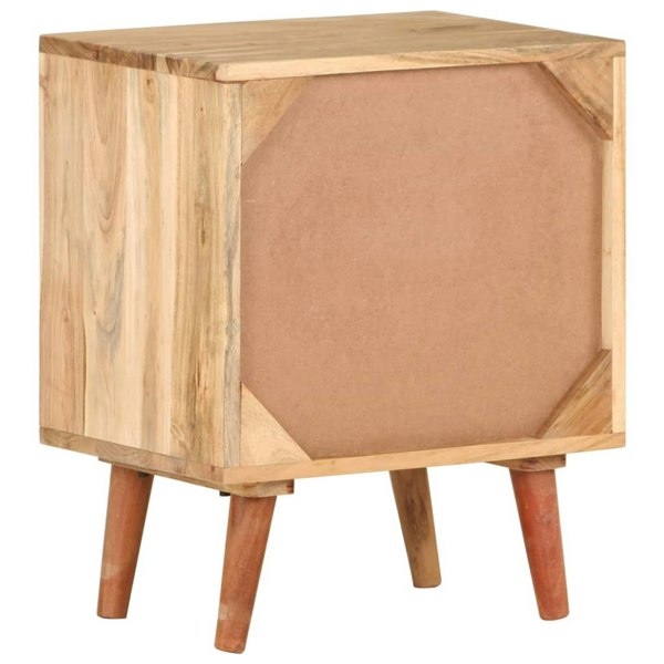 Berkfield Bedside Cabinet 40x30x50 cm Solid Acacia Wood