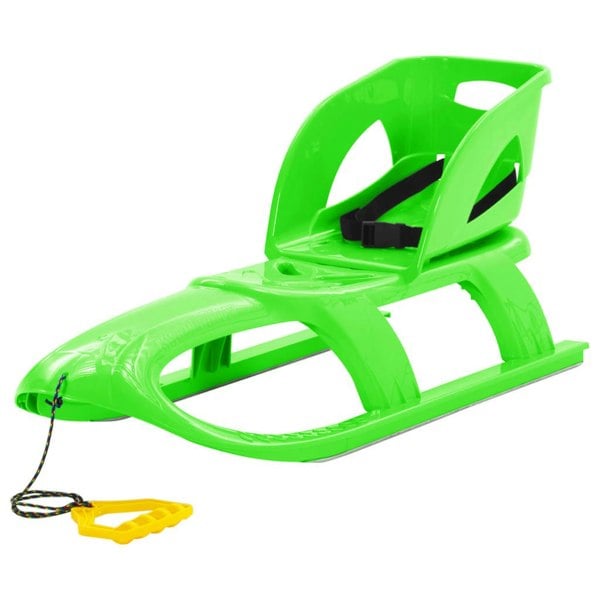 Berkfield Sledge with Seat Green 102.5x40x23 cm Polypropylene