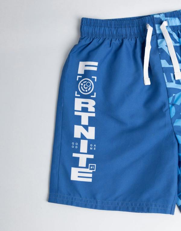 Vanilla Underground Fortnite Boys Blue Logo 2 Piece Swim Set