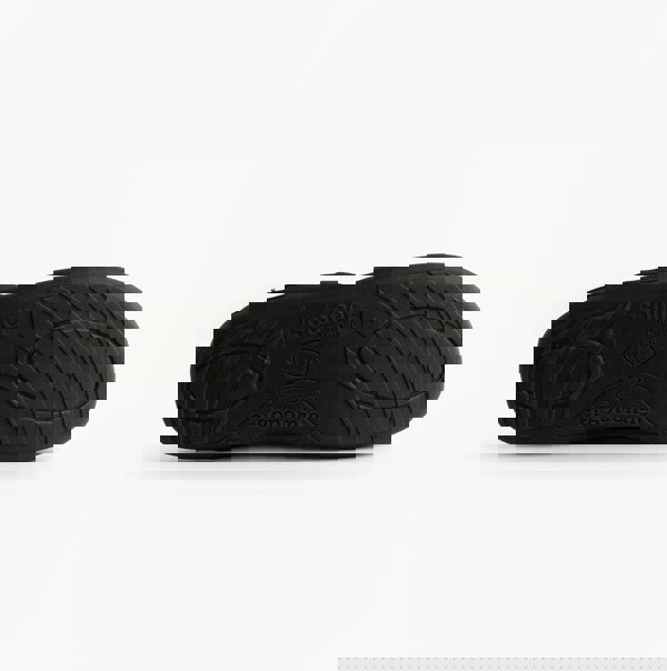 Totes Isotoner SQUARE PATTERNED SMART MULE Mens Mule Slippers Black