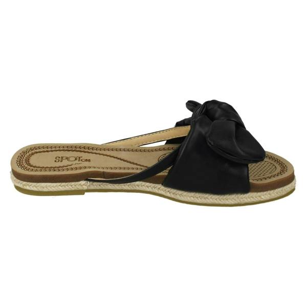 Savannah Ladies Savannah Flat Rope Edged Mules