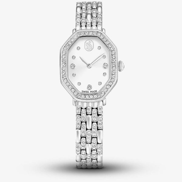 Swarovski Dextera Octagon White Crystal Bracelet Watch 5698690