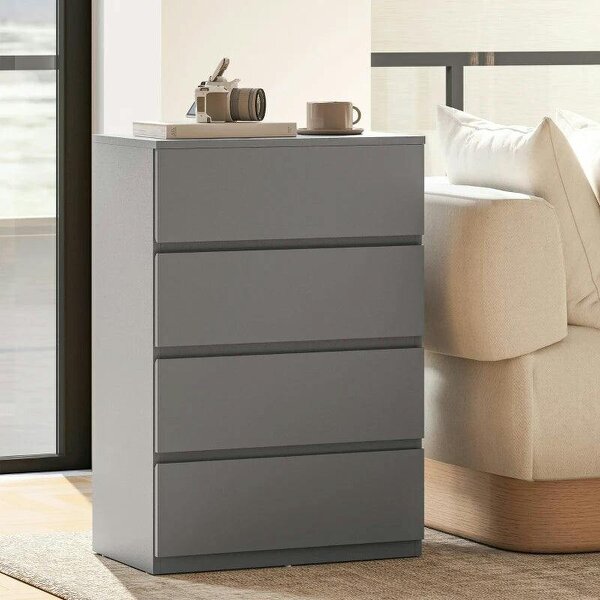 Chest of Drawers, 4-Drawer Storage Cabinets, Modern Dresser, Storage Drawer Unit for Bedroom
