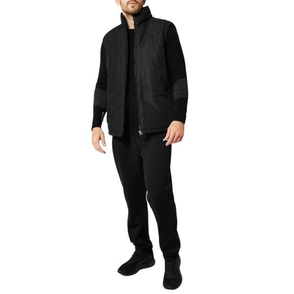 Slazenger Mens Logo Padded Gilet - Black - 