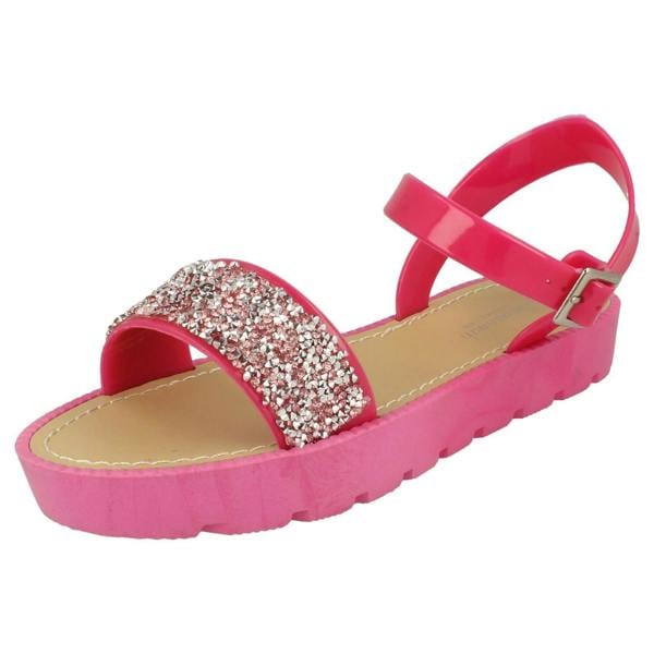 Savannah Ladies Savannah Flatform Glitter Sandal