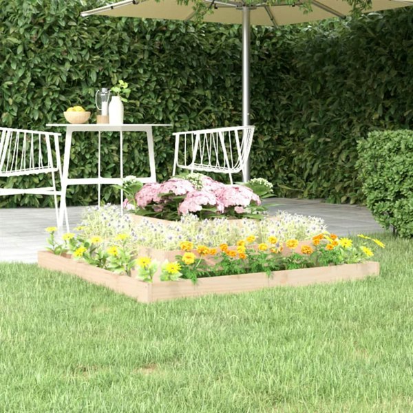 Berkfield Planter 110x110x27 cm Solid Wood Pine