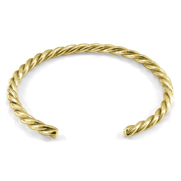 Anchor & Crew Gammell Full Rope Wayfarer 9ct Yellow Gold Bangle