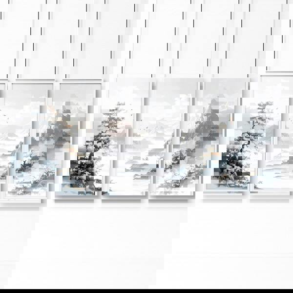 Modern Pictures For Living Room | Set of 3 Asian Inspired Wall art Prints