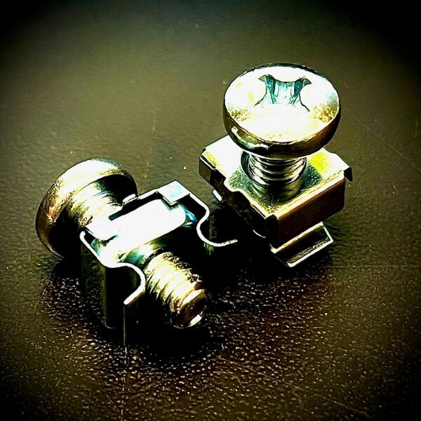 Fixaball M6 Cage Clip Captive Nut plus M6 x 15 Pozi Pan Machine Screw