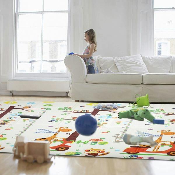 HYGRAD BUILT TO SURVIVE HYGRAD Toddler Floor Play Mat 2 Side Baby Play Mat Reversible Large Soft Gym Plat Mat Crawl Mat for Toddlers