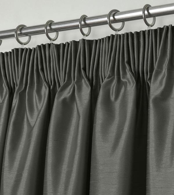 Intimates Elegant Faux Silk Curtains - Fully Lined Window Drapes with Header Tape Top, Luxury Design with Tiebacks - 168cm x 229cm