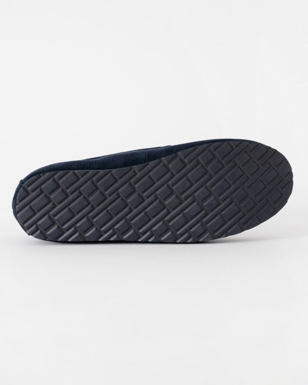 Tommy Hilfiger Suede Hilfiger Mens Driver House Shoes - Desert Sky