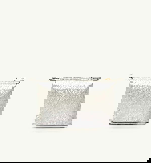 Apatchy London Medium Leather Silver Beauty Bag