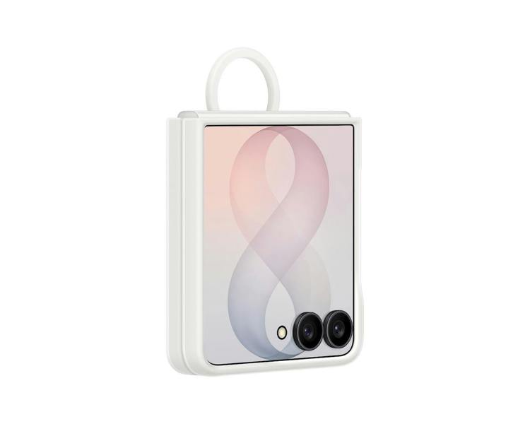 Samsung Galaxy Z Flip 8 6.9" Silicone Ring Case with Magnet Cream - EF-EF776CWEGWW
