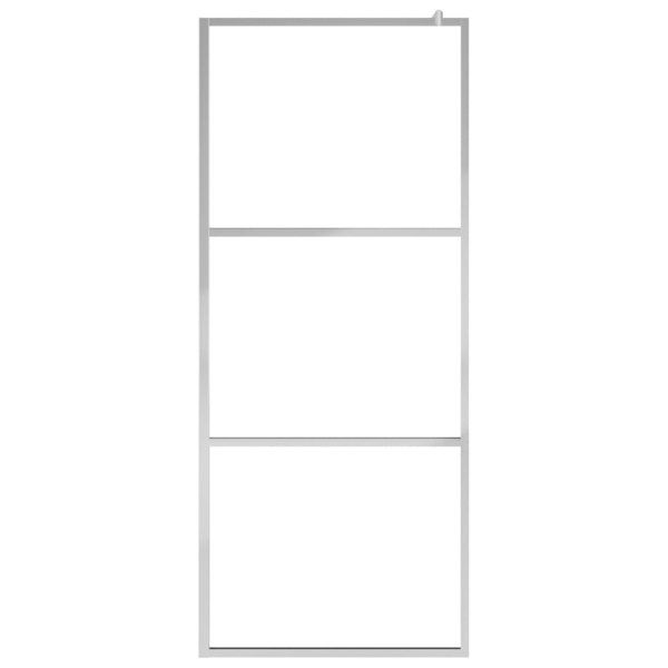 Berkfield Walk-in Shower Wall with Shelf Chrome 90x195 cm ESG Glass&Aluminium