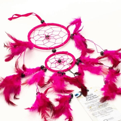 Bobobiy Bali Dreamcatchers - Medium Round - TurqPinkPurp
