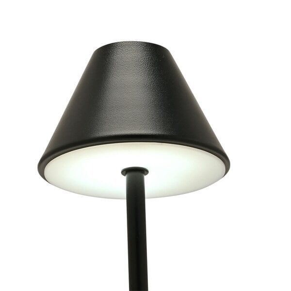Hestia Matt Black USB LED Touch Table Lamp  - Medium